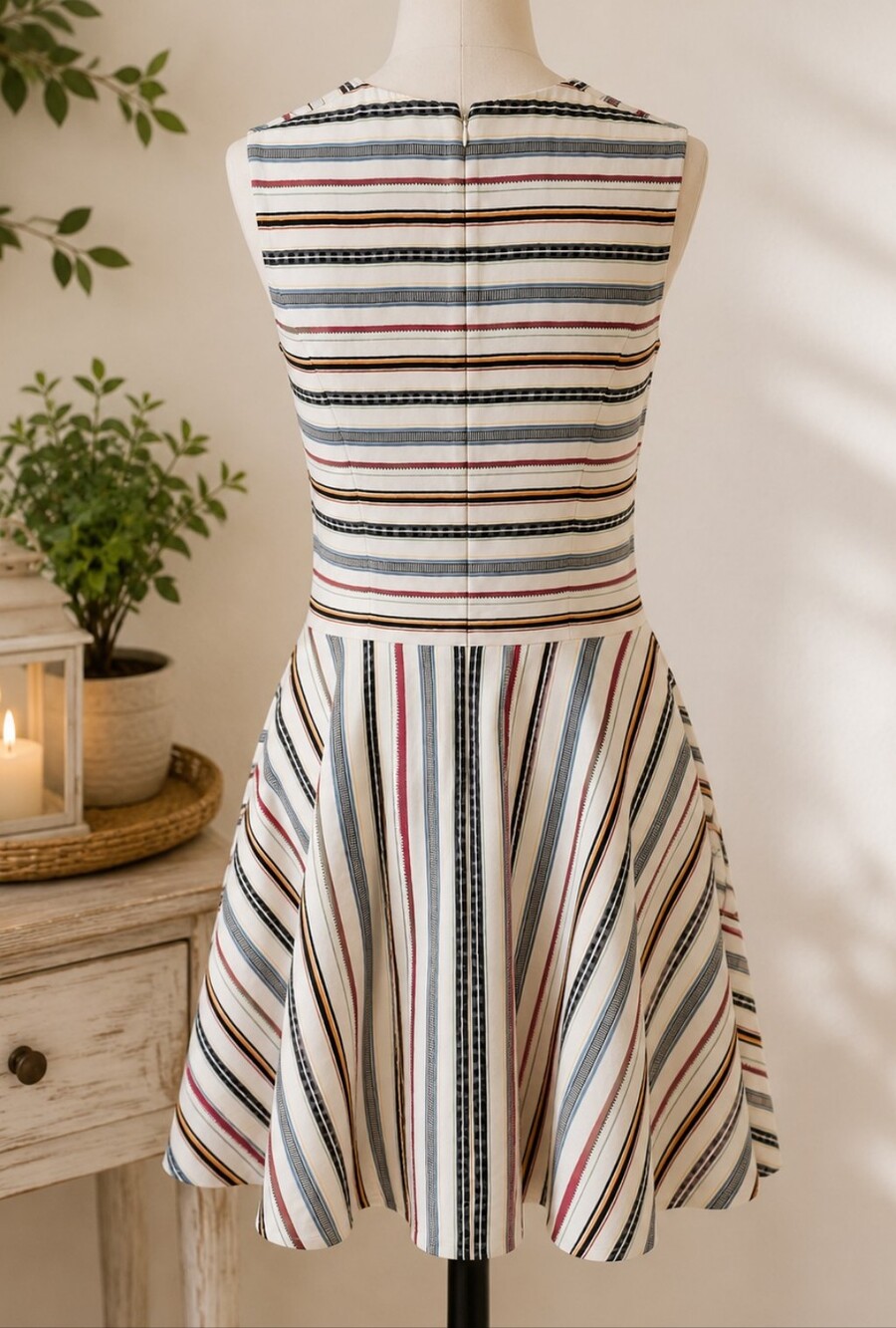 Kate Spade Saturday Striped Fit & Flare Dress - Picture 2 of 7